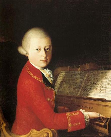 unknow artist Wolfang Amadeus Mozart (aged 14) in Verona china oil painting image